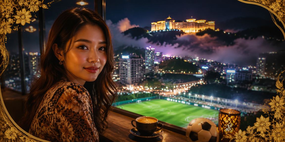 Suasana pertaruhan sukan dan kasino di Genting Highlands dengan latar batik pada platform a9today